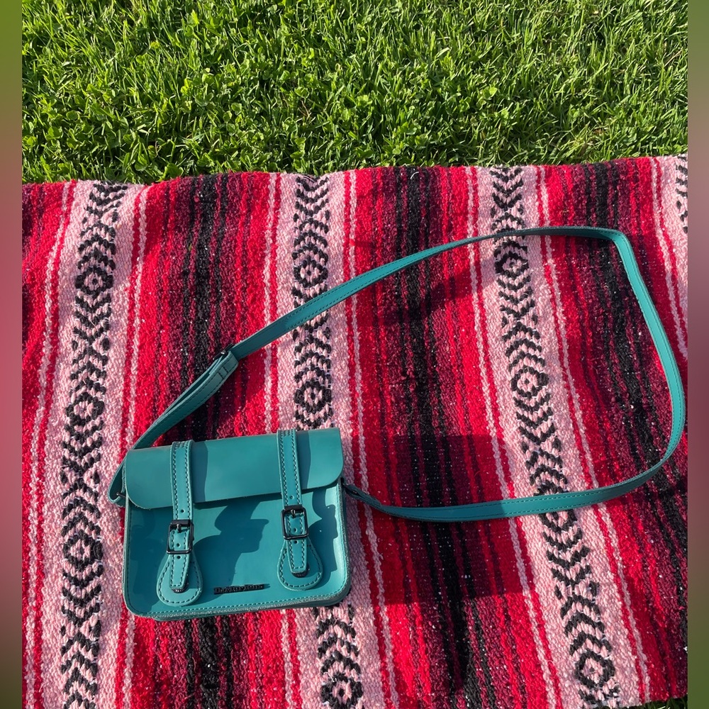 Teal Dr martens 7 inch purse